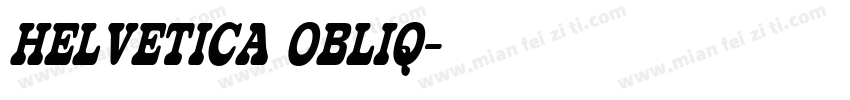 HELVETICA OBLIQ字体转换